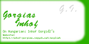 gorgias inhof business card